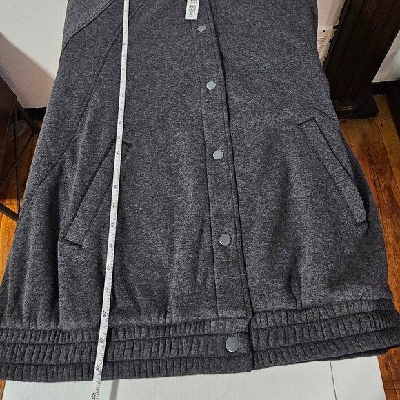 Lululemon Scuba Oversized Varsity Jacket Plush - Heathered Core Black - Size M/L - Picture 7 of 8